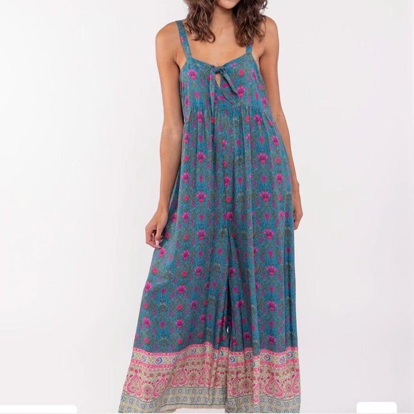 NATURAL LIFE Patty Tie Front Jumpsuit NWT - Picture 3 of 7